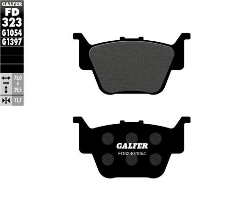 web-323-1054 Pastillas De Freno Traseras Honda TRX 450 04-09 Galfer