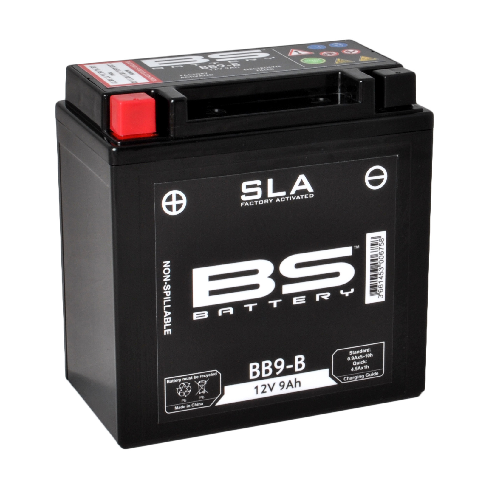 Batería BS SLA YB9-B (12N9-4B1)