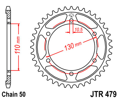 Corona Yamaha R6 03-10 Z-48 JT 1 Corona Yamaha R6 03-10 Z-48 JT