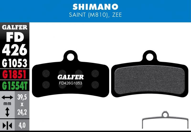 web-fd426-1053 Pastillas De Freno Galfer Shimano Standard