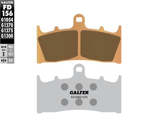 web-156-1375 Pastillas De Freno Delanteras Suzuki GSX-R 1300 Hayabusa 99 - 07 Galfer