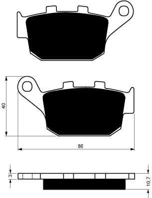 Juego Pastillas Freno Riffel-020 1 Juego Pastillas Freno Riffel-020