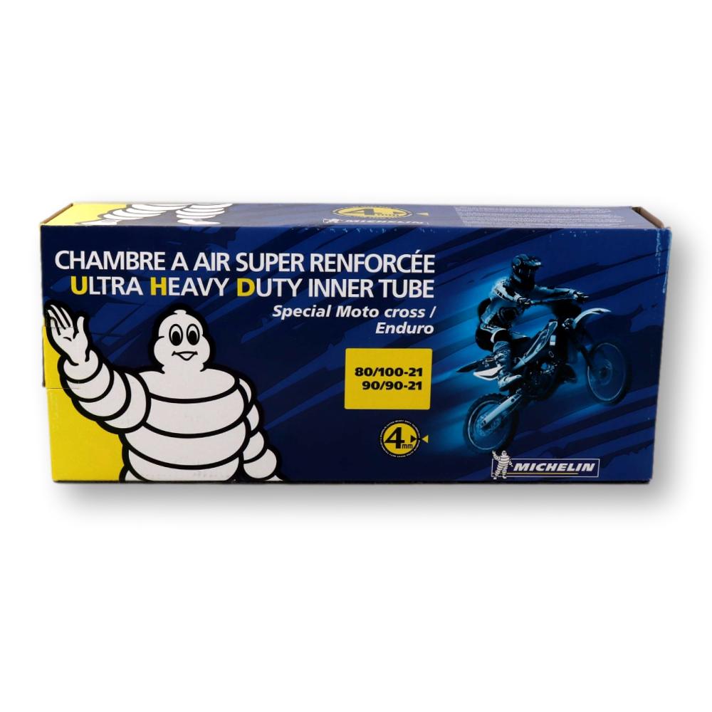 Cámara Delantera Super Reforzada Michelin 21´ + Cámara Trasera Super Reforzada 18´