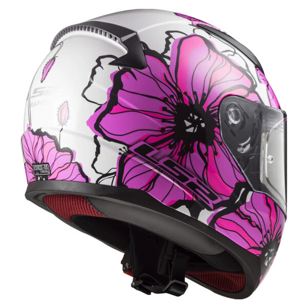 Casco LS2 Rapid Poppies Rosa