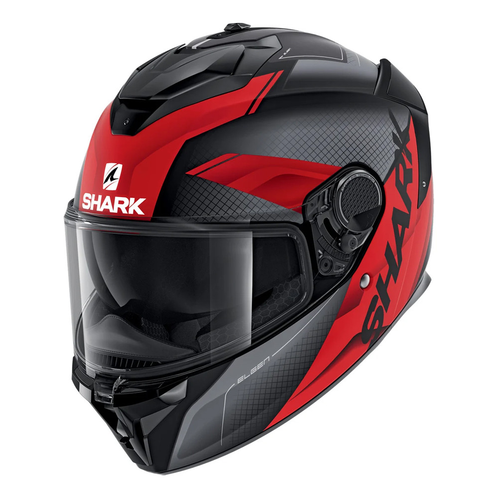 Casco Shark Spartan GT Elgen Mat Antracita Rojo 1 Casco Shark Spartan GT Elgen Mat Antracita Rojo