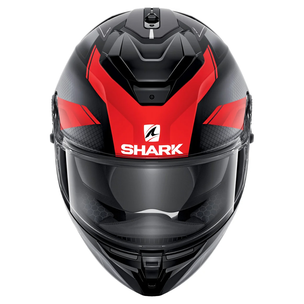 Casco Shark Spartan GT Elgen Mat Antracita Rojo 2 Casco Shark Spartan GT Elgen Mat Antracita Rojo - Imagen 2