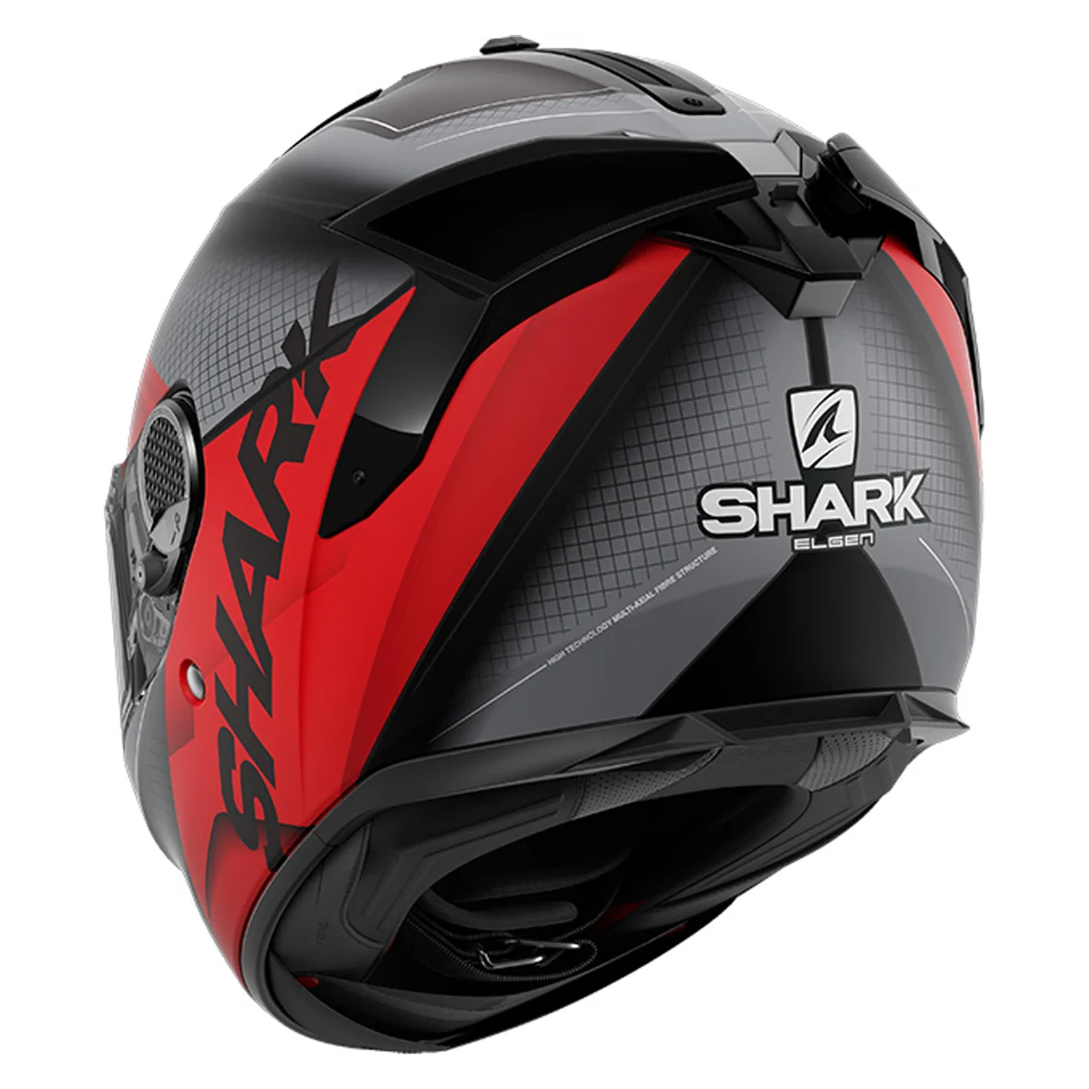 Casco Shark Spartan GT Elgen Mat Antracita Rojo 3 Casco Shark Spartan GT Elgen Mat Antracita Rojo - Imagen 3