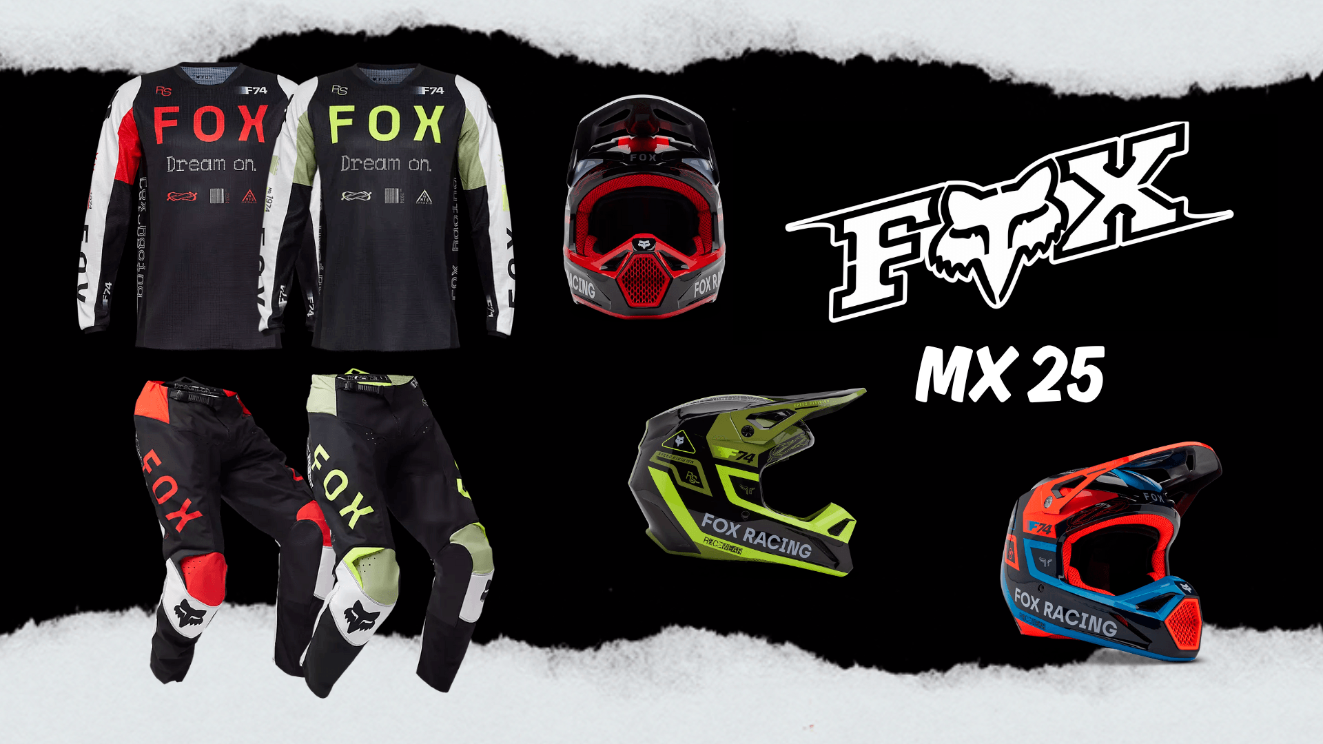 Nueva temporada de productos de fox motocross 2025